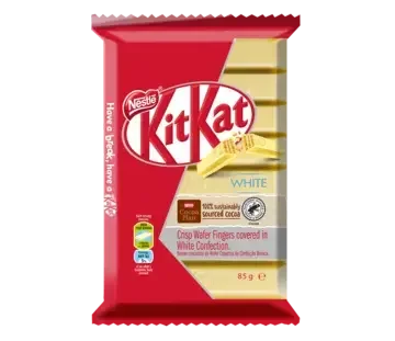 KitKat 8 Finger White Chocolate Slab 85g - front