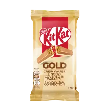 KitKat 8 Finger Caramel Gold Chocolate Slab 85g