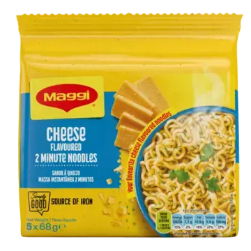 MAGGI 2-Minute Noodles, Cheese 5 x 68g