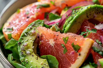 Calming Grapefruit Avocado Salad