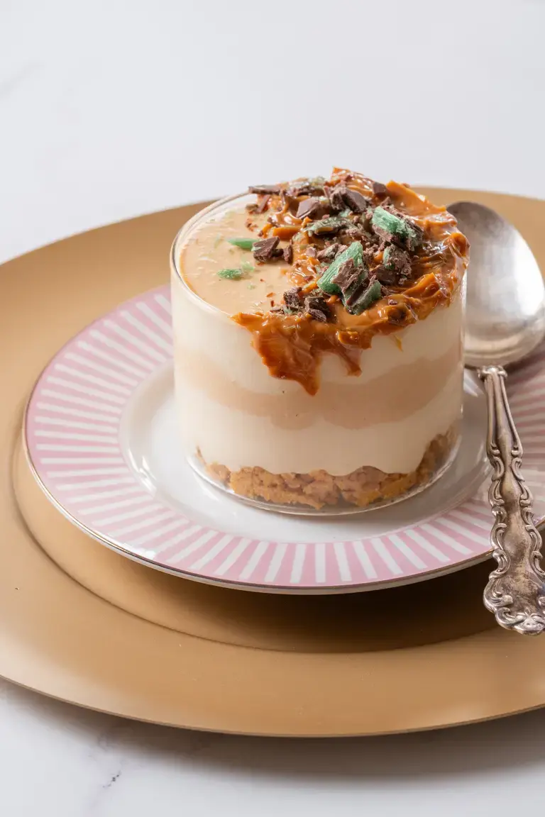 MINT CARAMEL MARBLED FRIDGE CAKE