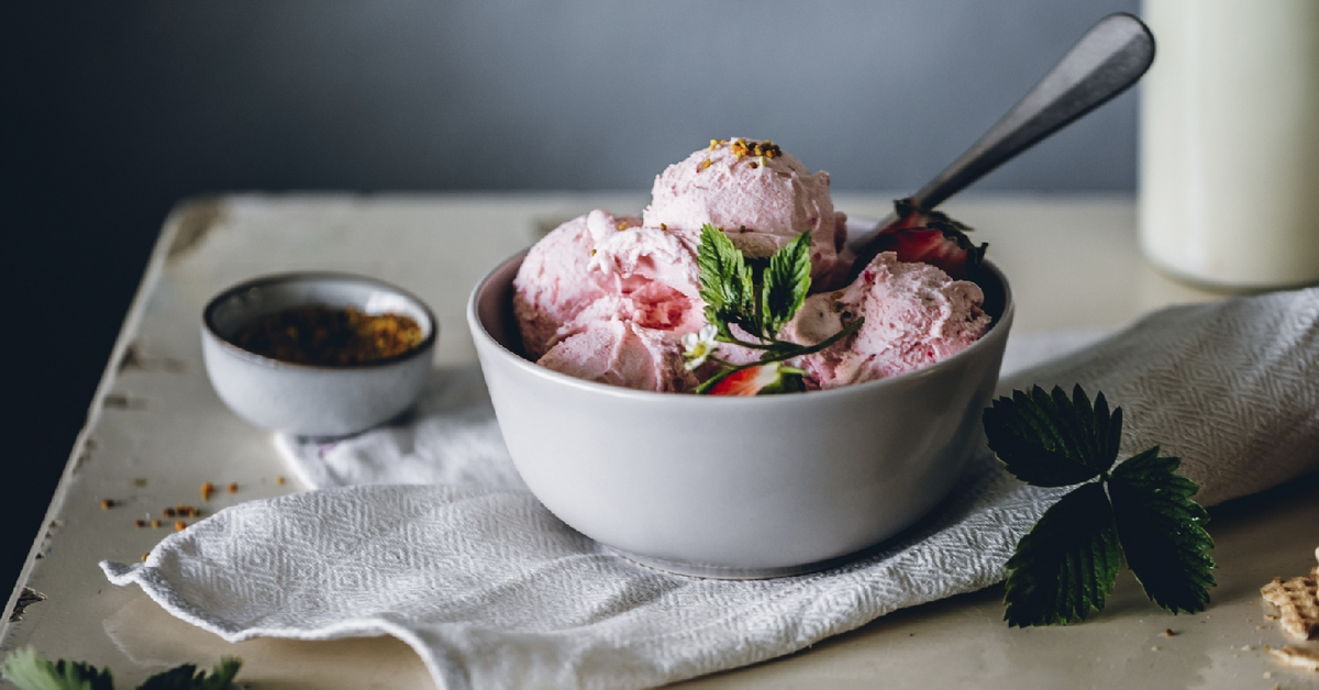 Strawberry Yoghurt Ice Cream