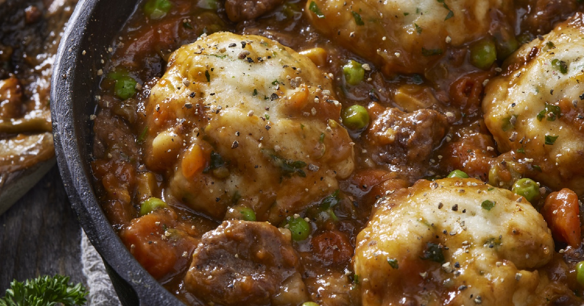 Beef Stew with Herb Dumplings