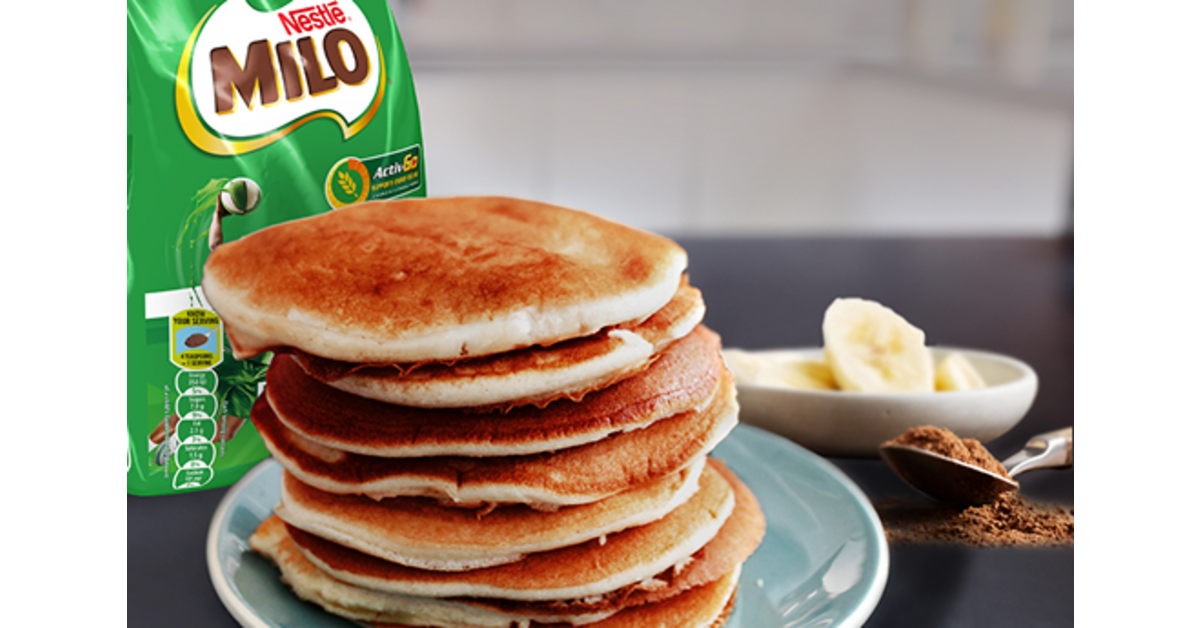 Milo® OATS AND BANANA PANCAKES