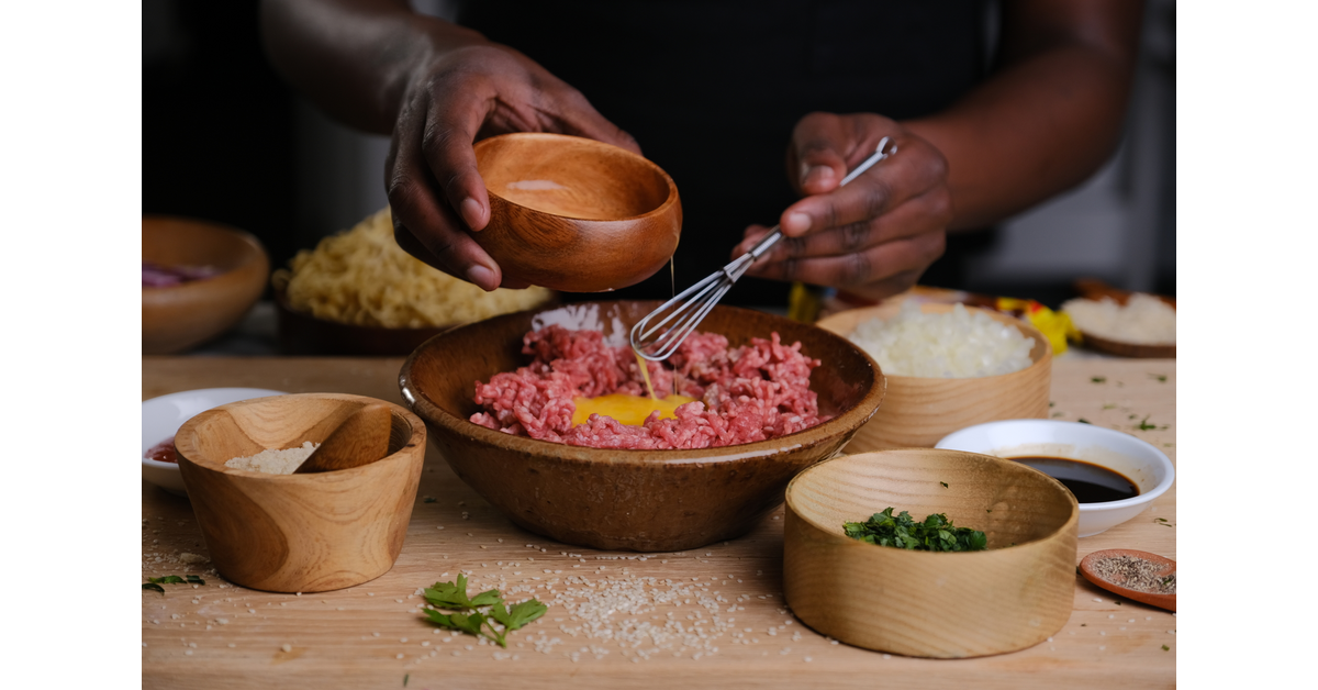 Magnificent Beef Burger in Noodle Bun