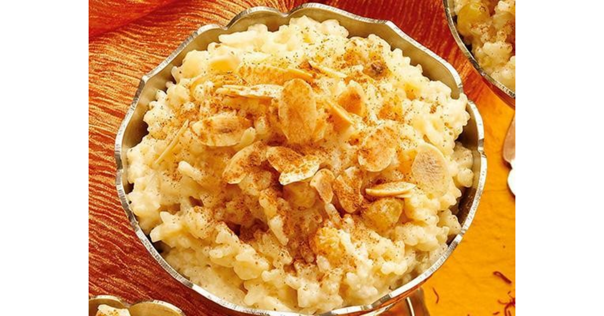 Saffron Rice Pudding