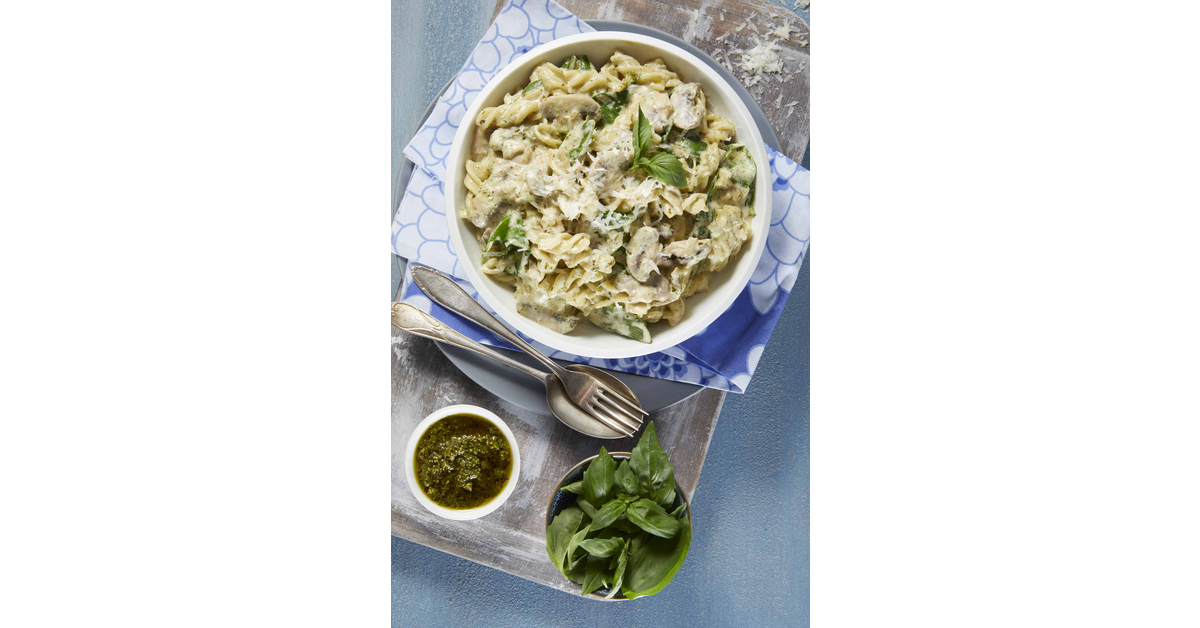 Mushroom and Spinach Pasta
