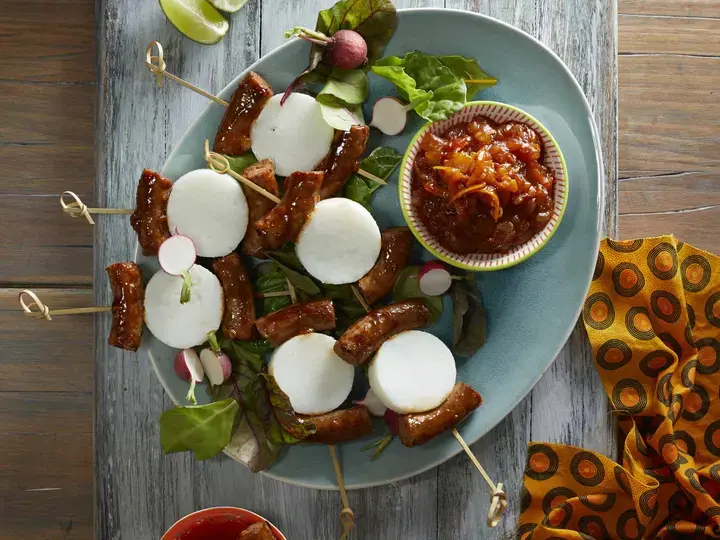Pap and Wors Kebabs