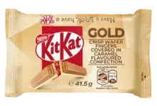 KitKat 4 Finger Caramel Gold Chocolate Bar 41.5g