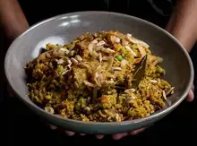 Vegetable loaded Chicken Biryani