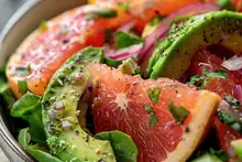 Calming Grapefruit Avocado Salad