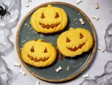 Halloween Caramel Sandwich Biscuits
