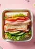 Sandwich in lunchbox