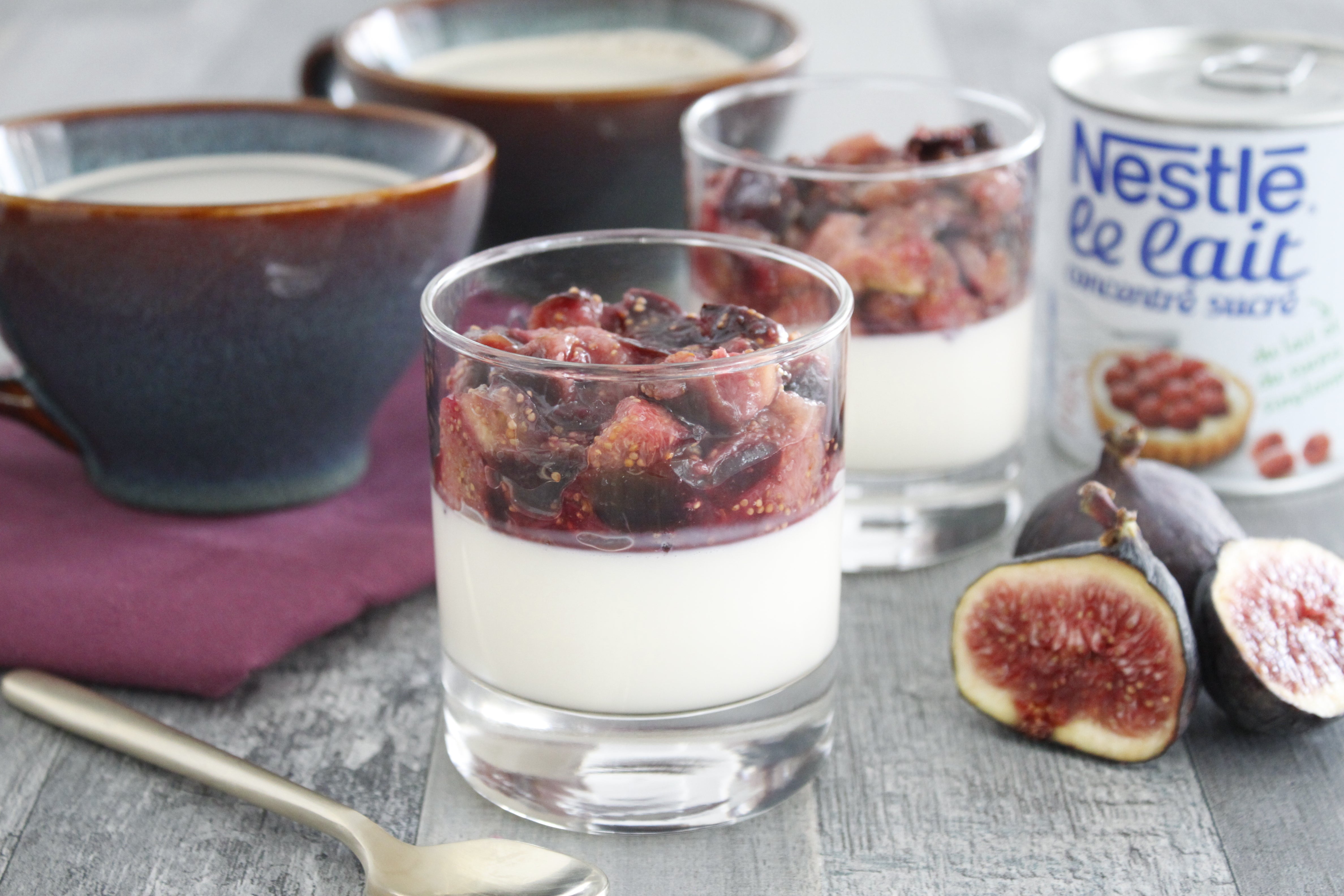 Panna cotta aux figues