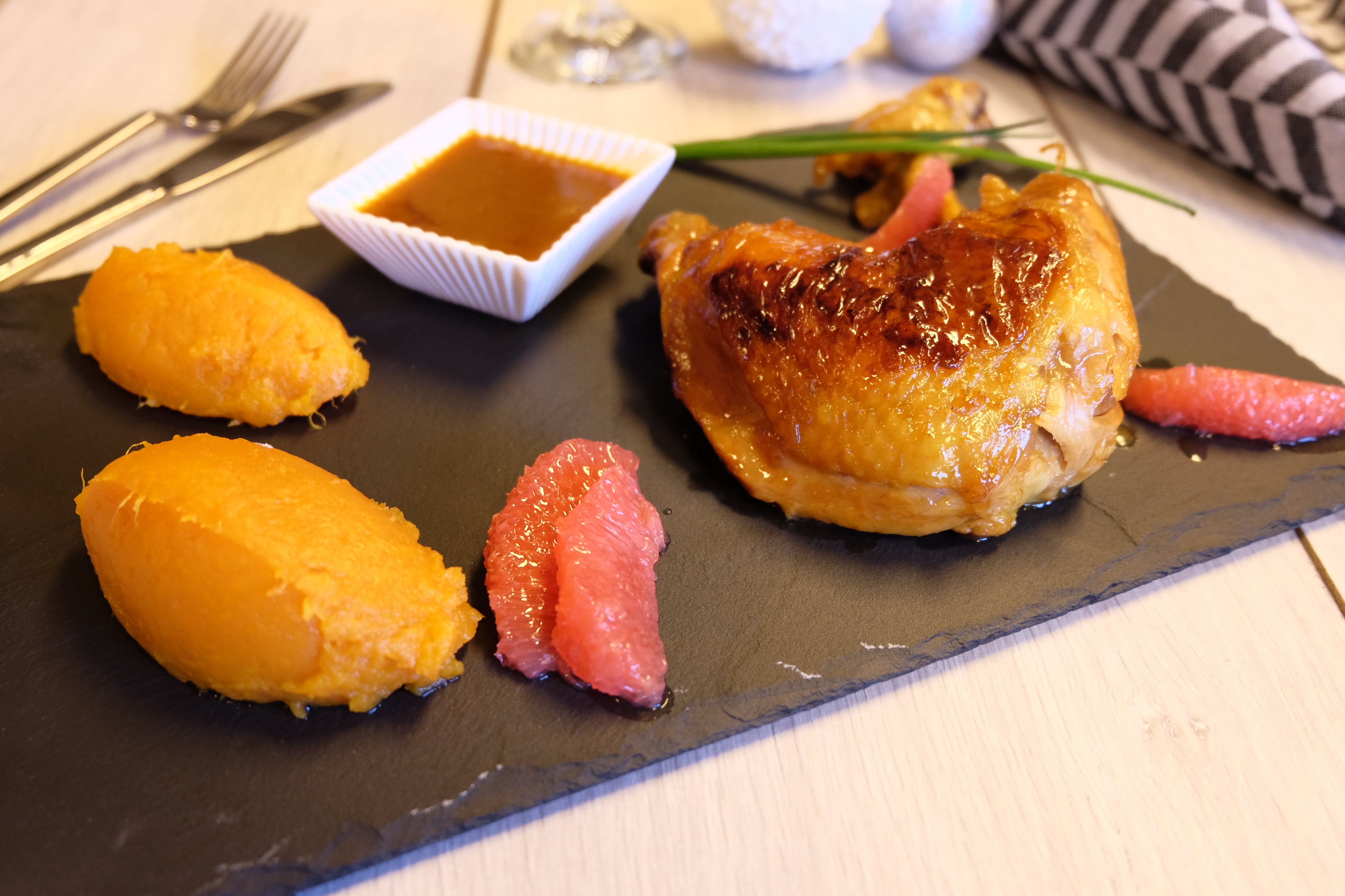 Chapon aux agrumes de fêtes Cookéo