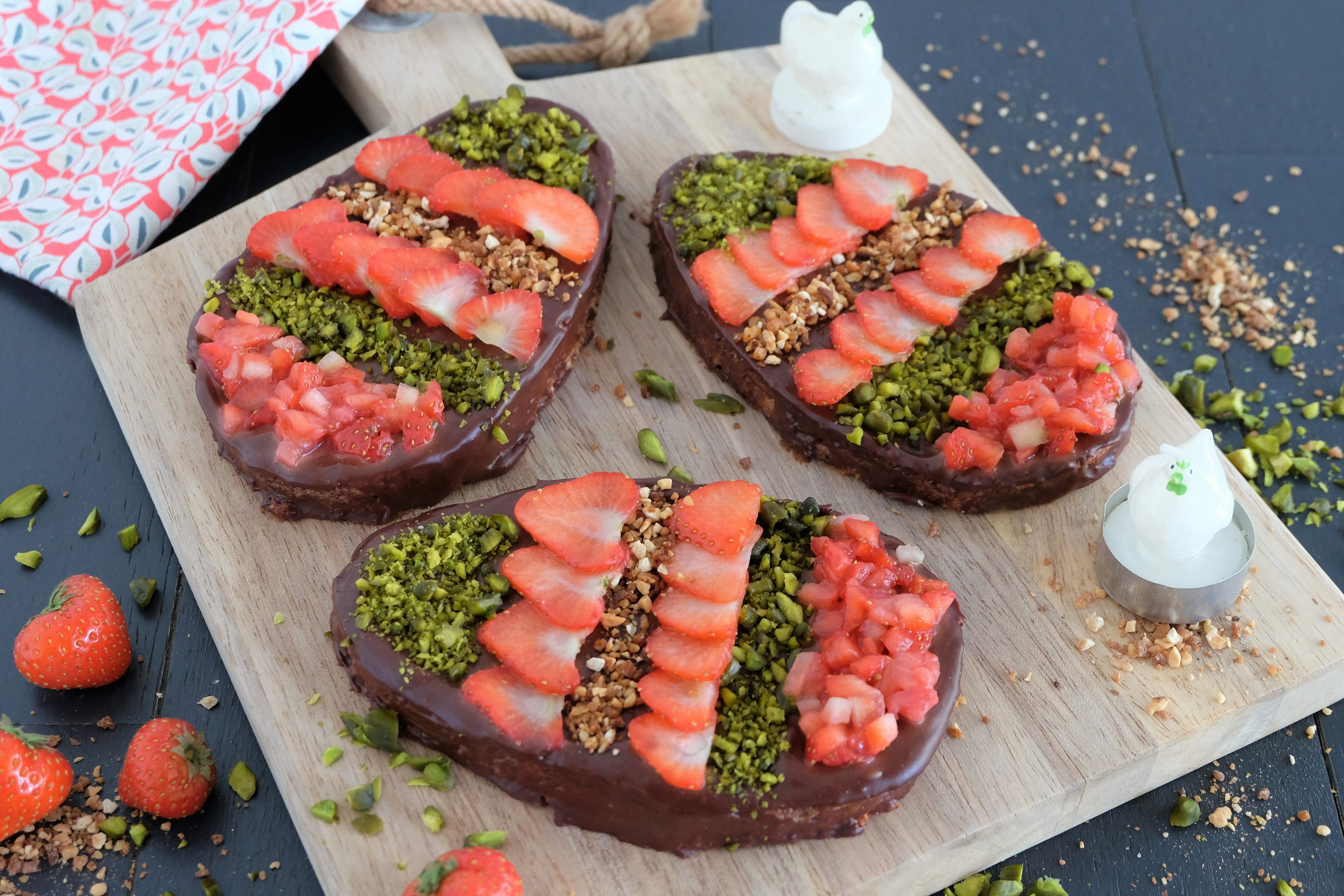 Oeufs fraises chocolat