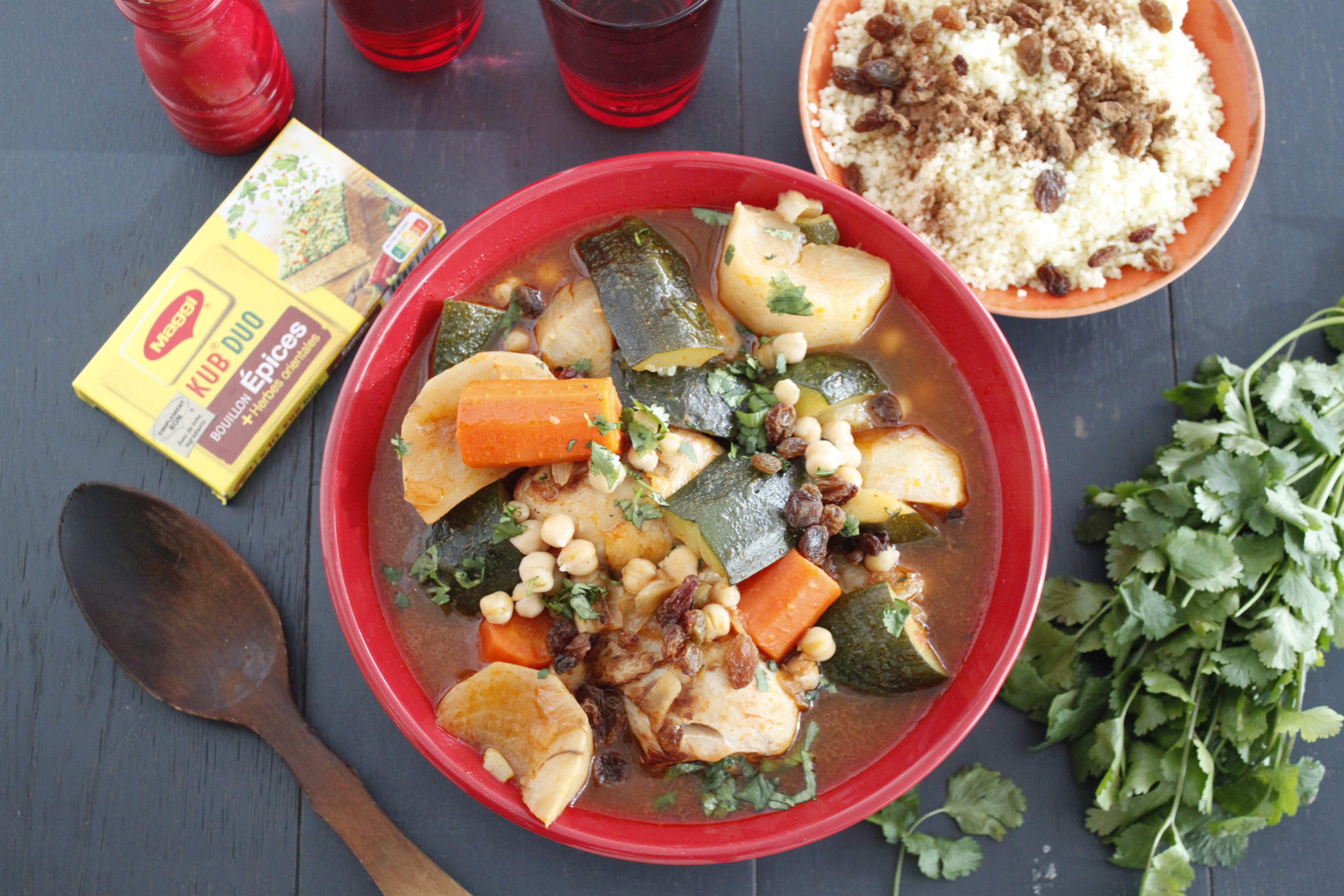 Couscous de poulet aux épices Cookeo