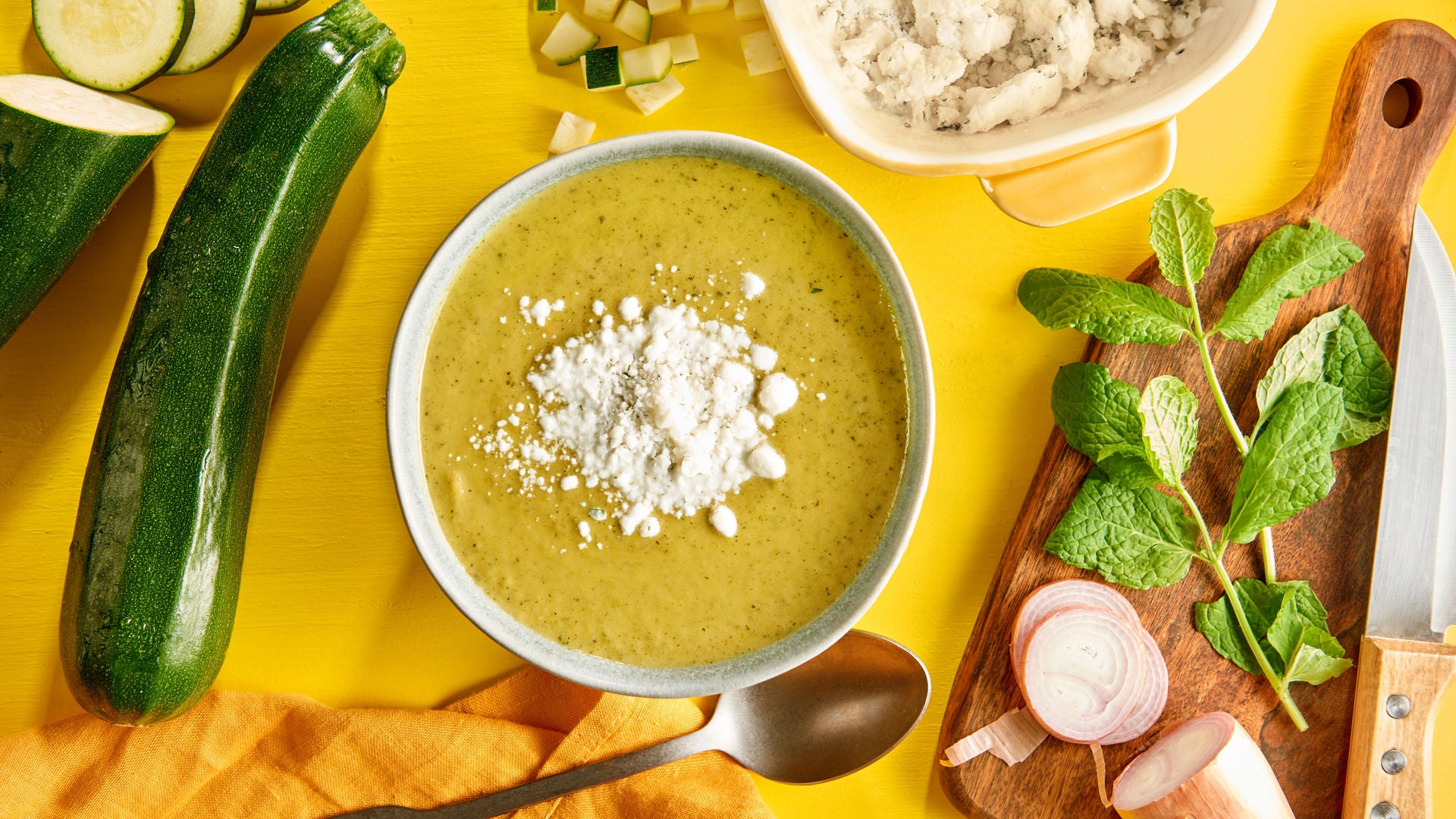 Soupe de courgettes