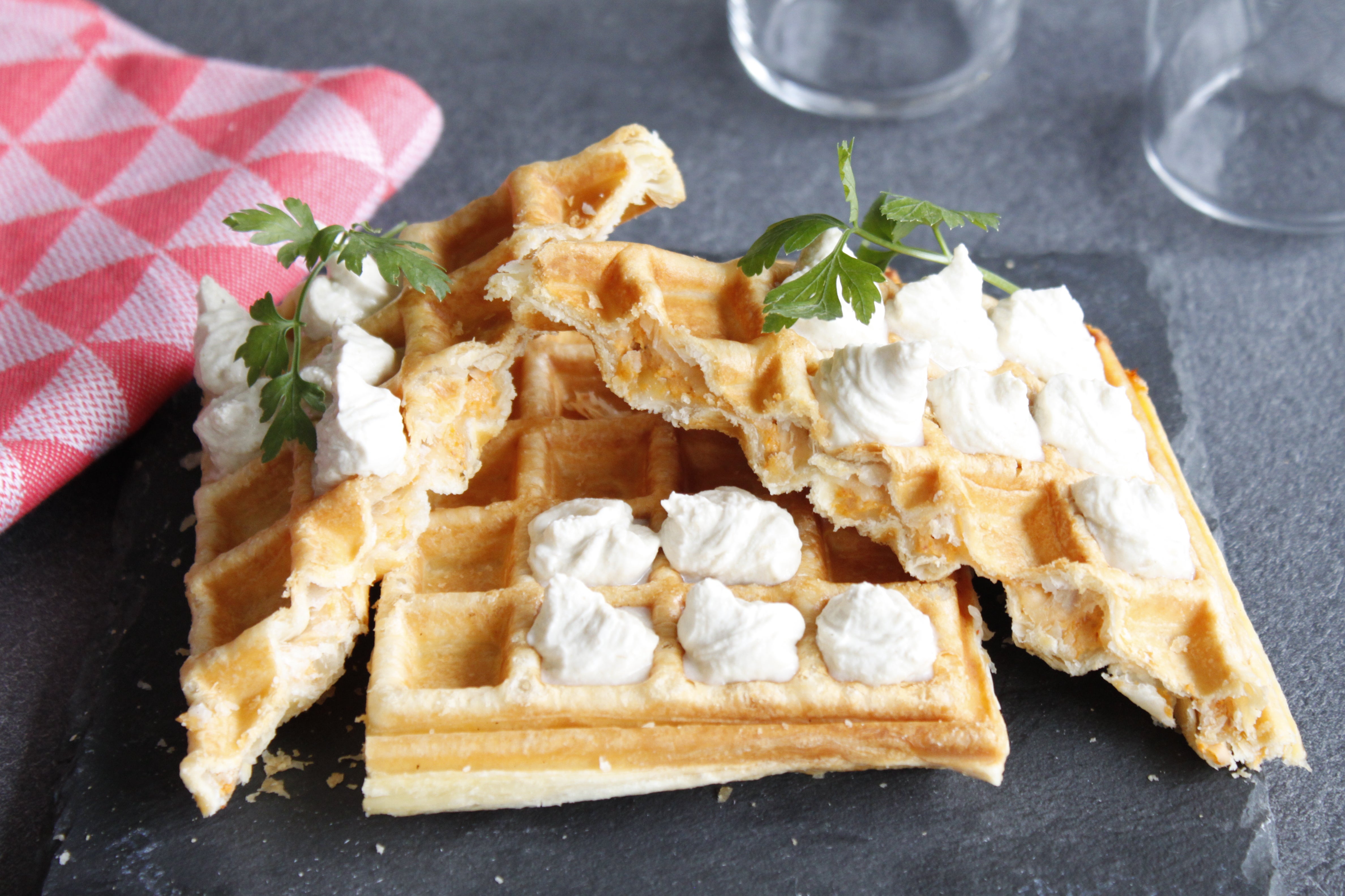 Gaufres au chèvre