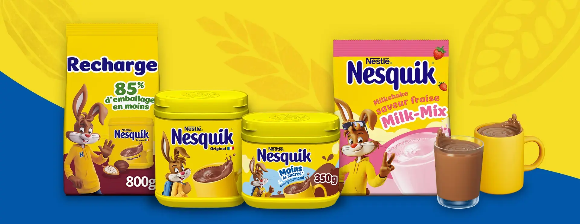 The different products of Nesquik