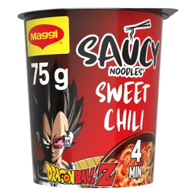 MAGGI Cup Noodle Sweet Chili Dragon Ball Z Cup 8x75g XE