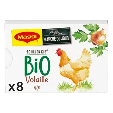 MAGGI Bouillon Chicken Organic Carton 80g FR