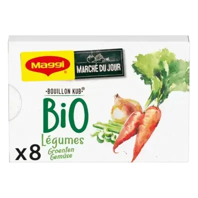 MAGGI Boullion Vegetable Organic Carton 80g FR