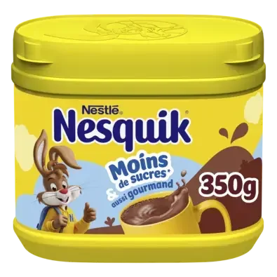 NESQUIK Less Sugar Plasticbox Tub 12x350g FR