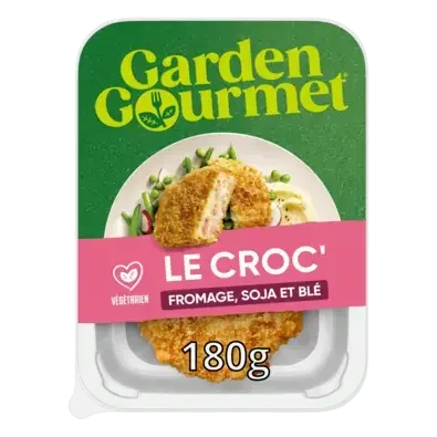 GARDEN GOURMET Vegetarian Ham &amp; Cheese Schnitzel Peel Pack 56x180g FR