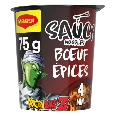 MAGGI Cup Noodle Chili Beef Dragon Ball Z Cup 8x75g XE