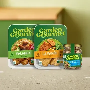 Different products of Garden Gourmet.