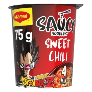 MAGGI Cup Noodle Sweet Chili Dragon Ball Z Cup 8x75g XE
