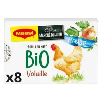 MAGGI Bouillon Chicken Bio Low Fat Carton 80g FR