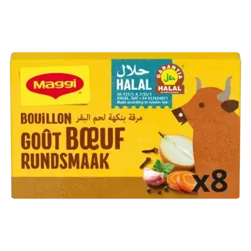 MAGGI Beef Bouillon Halal Box 8x9g FR