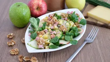Salade pommes, Comté jambon