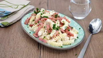 Pâtes au fromage et lardons
