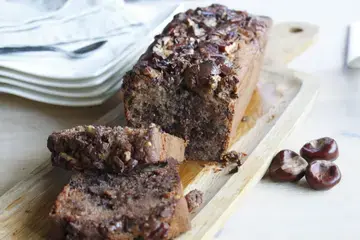 Cake crème de marron, pépites de chocolat noir et noix de pecan