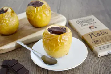 Pommes au four au chocolat
