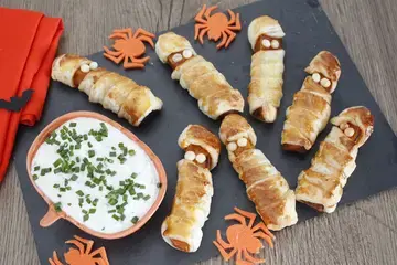 Momies feuilletées aux légumes d'automne et sauce au skyr