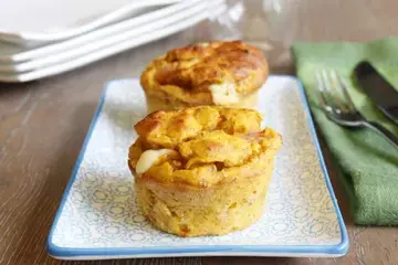 Muffins céréales potiron lardons chèvre