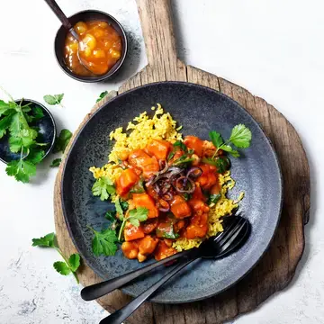 Simply Pieces, Sweet Potato, Spinaach and chickpea Curry