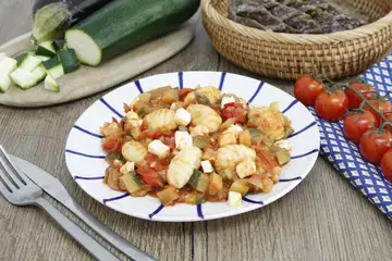 Gnocchi aux légumes et feta