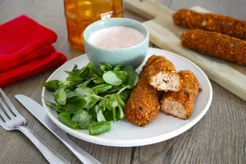 nuggets poulet tomate mozza au air fryer