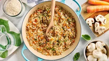 mushrooms carrots