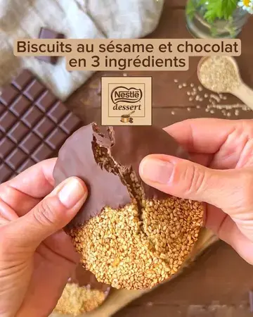 Biscuits au chocolat en 3 ingrédients