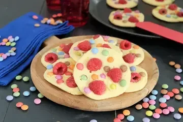 Pancakes framboises Smarties
