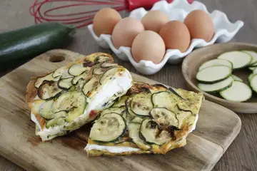 Wrap de courgettes au chèvre frais