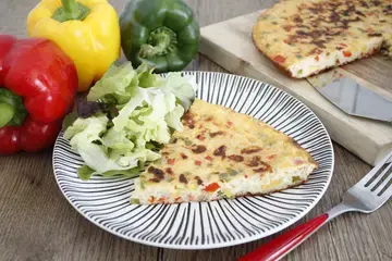 Omelette aux 3 poivrons anti-gaspi