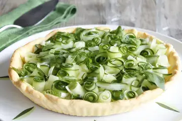 Tarte au concombre et cream cheese