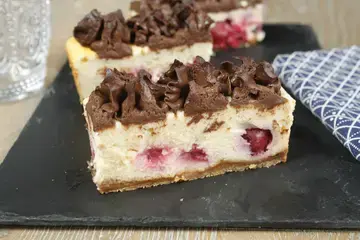 Gateau fromage blanc griottes